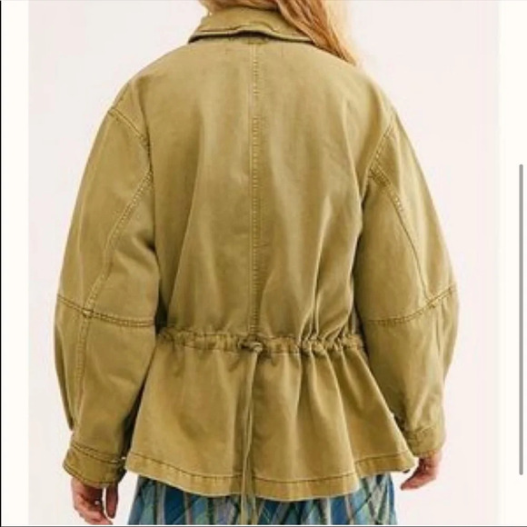 Free People Seize The Day Military Jacket Army - Picture 4 of 4